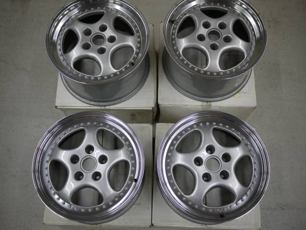 稀少ポルシェ964ターボ3.6純正アルミホイール 格安売切!! 美品!!(5穴