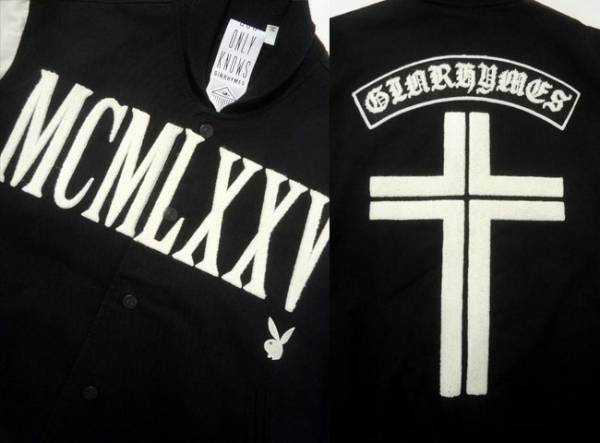 GINRHYMES/ジンライムス/MCMLXXV PLAY BOY コットン スタジャンM(M 
