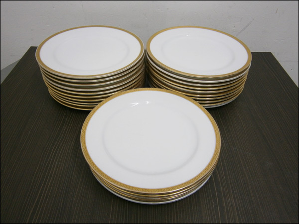 ■得々■ノリタケ/金巻ホテル/25.5cm/ディナープレート/25枚/4