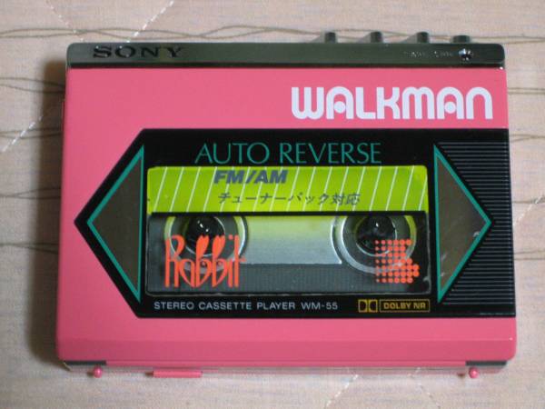SONY WALKMAN WM-55 ピンク 再生可能なジャンク扱い品 オーディオ機器