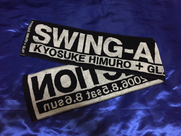 氷室京介+GLAY 2006 SWING-ADDICTION タオルマフラー 未使用 氷室×GLAY