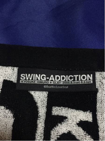 氷室京介+GLAY 2006 SWING-ADDICTION タオルマフラー 未使用 氷室×GLAY