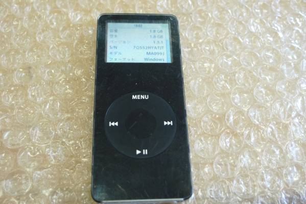 Apple iPod nano 2GB MA099J/A 未開封 iPod nano 第1世代 2GB ブラック MA099J/A 1円～ Refurbished Apple