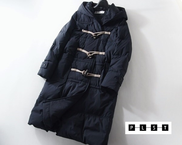 PLSTプラステ□フレンチダウンダッフルロングコートNV② PLST(プラステ