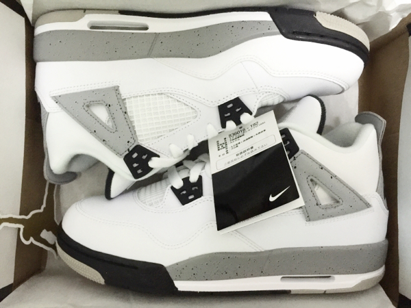 NIKE AIR JORDAN 4 RETRO OG CEMENT 24.5cm