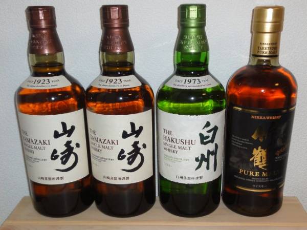 白州 山崎 4本セット 知多・山崎・白州・竹鶴 竹鶴 サントリー 700ml