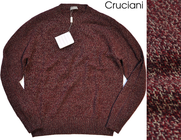 Cruciani　クルチアーニ　ニット　定価５万　イタリア製 クルチアーニ ニット Cruciani 新品12.4万 美 コットンシルクニット