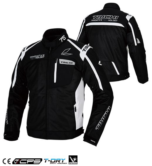 16春夏 RSタイチ RSJ313 レーサーメッシュ 黒/白/L◇