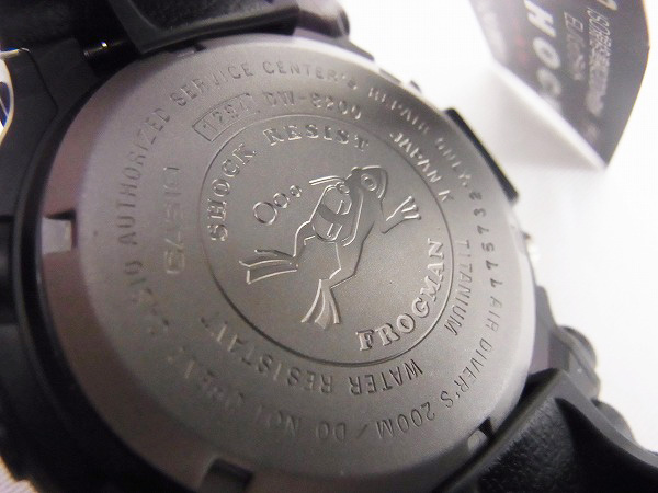 G-SHOCK【電池切れ】DW-8200Z-1T/フロッグマン/腕時計【1】 新品 通販