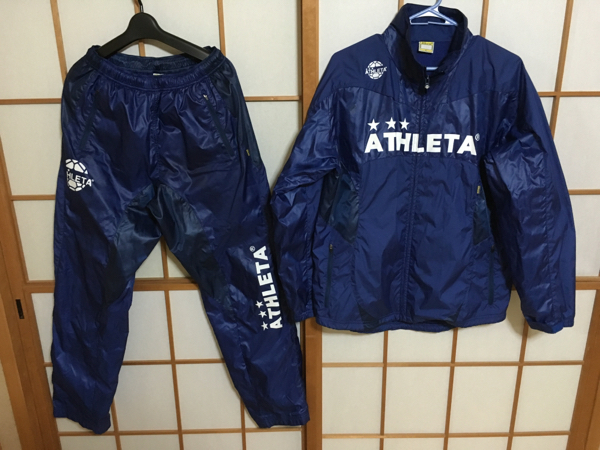 アスレタATHLETAウィンドブレーカースーツ上下ピステジャージ
