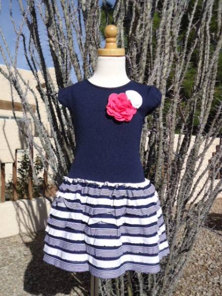 今期新作Sweet Heart Rose6x歳　上品ボーダーワンピ