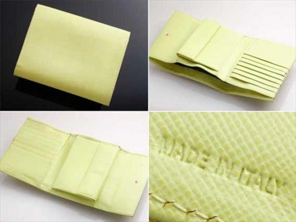 Y7965 本物 ITALY製 プラダ 三角ロゴ ナイロン 三つ折 財布