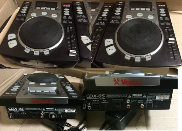 VESTAX デュアルCDプレーヤー CDX-16 CDJ ジャンク 動作品 VESTAX