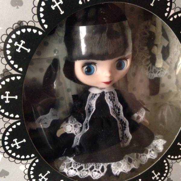 未開封■カサンドラブラック■プチブライスBlytheうさぎお顔ゴスロリ黒白レースメイク完売希少レアビンテージヴィンテージ限定コスチューム