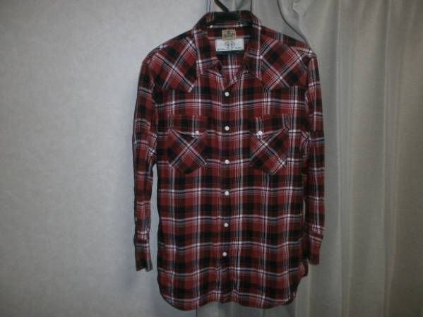 ラングラー × ビームス ７部袖 ウエスタン シャツ チェック L