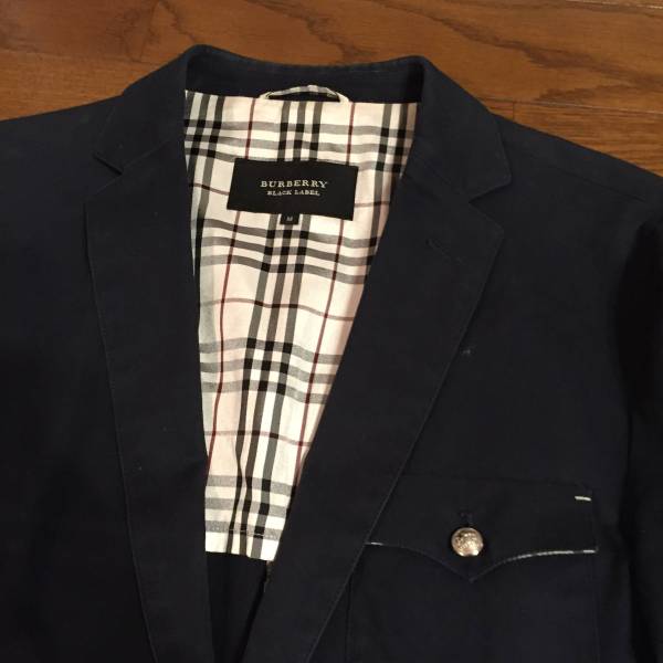 BLACK BURBERRY LABEL バーバリーブラックレーベル ベロア バーバリー 
