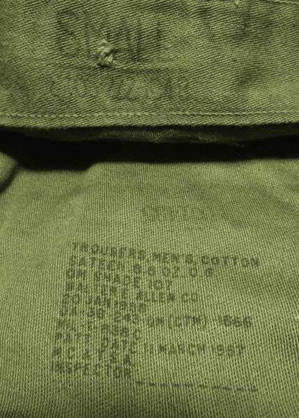 50's ベイカーパンツ　ファティーグ　ビンテージ　S　程度良