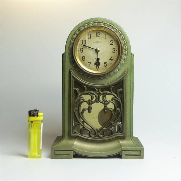 精工舎 古い 置時計◆実動品 ゼンマイ アンティーク 戦前 明治