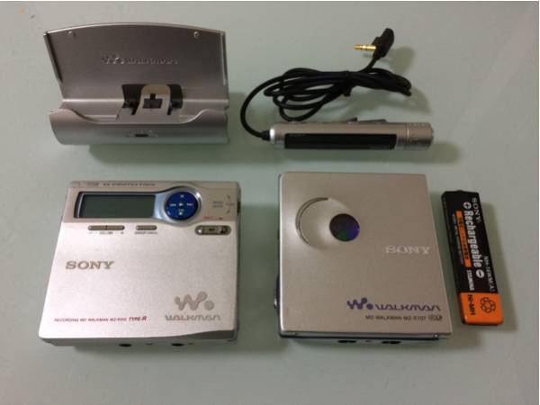 美品◆SONY MDウォークマン MZ-R910/MZ-E707◆録再 レコーダー