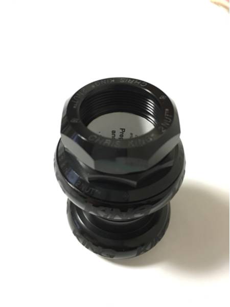 Chris King 2Nut 1インチ スレッド Black 新品 ChrisKing* GripNut 1