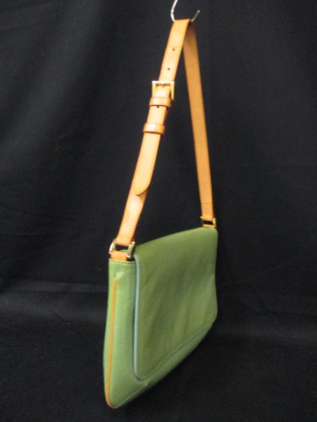 ルイヴィトン ショルダーバッグ ヴェルニ M91009 ベビーブルー