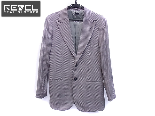 GIORGIO ARMANI/アルマーニ ウール混2Bテーラードジャケット/46