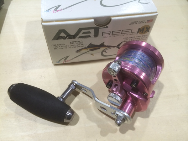 アベット AVET MXJ5.8 ピンク S.O.M AE100ノブ付 中古美品