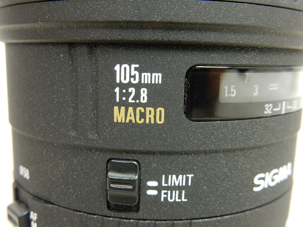 中古 SIGMA 105mm F2.8 AF Macro EX canon レンズ S1793050