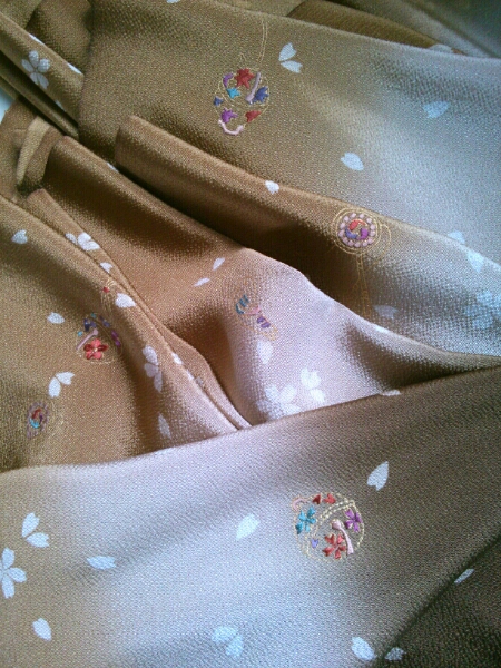 新品反物*八千代縮緬*小紋ちりめん*送料無料