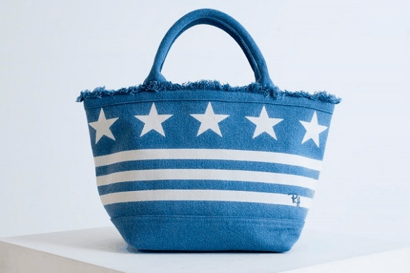 RonHerman神戸 5周年記念 Fringe Denim Tote Bag デニムトートd