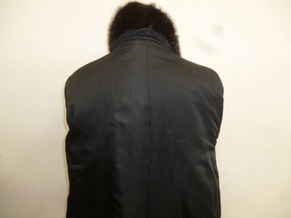 ■ダークミンク■ハーフコート■ゆったり15号■ユーズド■