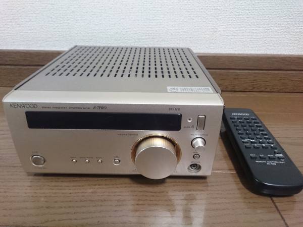 動作OK!!KENWOODケンウッドR-7PRO高音質/高級アンプ/リモコン付 【公式