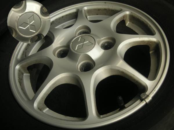 三菱純正 13×4 +46 PCD100○ブリヂストン 155/65R13 4本