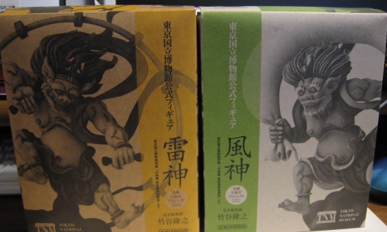 海洋堂　東京国立博物館公式フィギュア 風神 雷神 2種セット