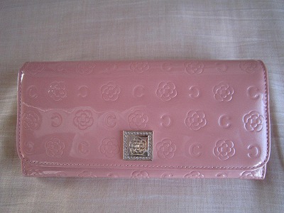★新品　クレイサス　かぶせ型　長財布 ピンクエナメル★