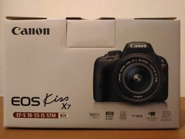 ◆CANON EOS Kiss X7 EF-S18-55 IS STM レンズキット 未開封◆00