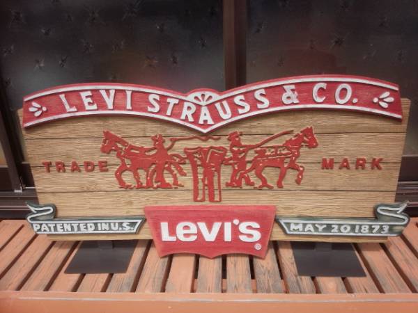 インテリア小物 Levi's 販促用 看板 2 リーバイス 非売品 レア 卓上サイン