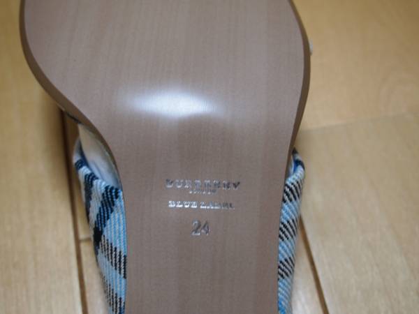 バーバリー ブルーレーベル チェックサンダル 24㎝ 新品