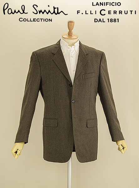 K5745◆ポールスミスCOLLECTION×チェルッティ◆3釦ジャケットL