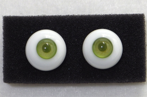 瞳屋 グラスアイ グリーン 緑系 緑茶＆抹茶色瞳孔 16mm 美品