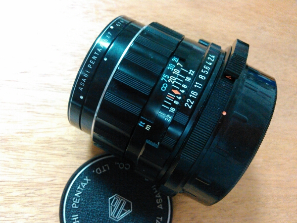 105mm SMC F2.4の黄変の太陽光(紫外線)で除去にチャレンジ Pentax67