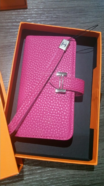 ■iphone6 6S 手帳型ケース■エルメス■ノベルティ■ピンク