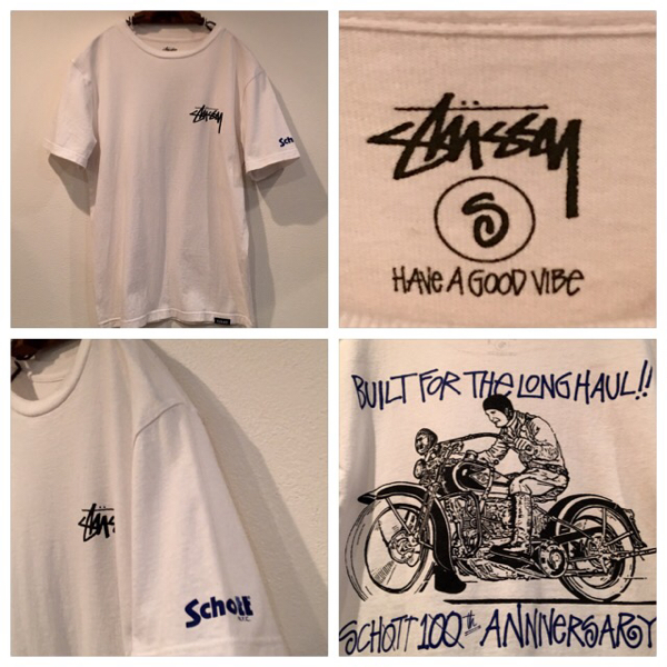 Stussy schott tシャツ Stussy schott tシャツ Schott - STUSSY 100