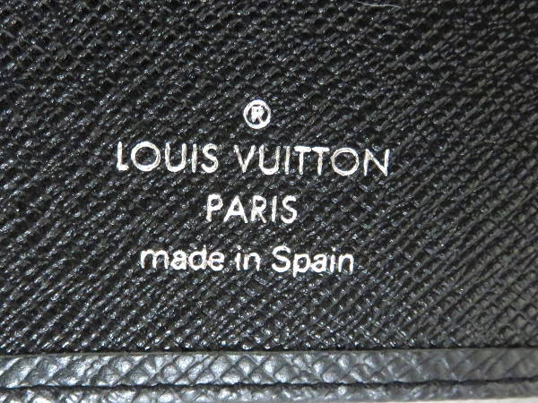 1円 美品 ヴィトン アジェンダ R20426 手帳 ブラック DW690