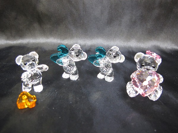中古】SWAROVSKI スワロフスキー クリスベア 4体セット SWAROVSKI 