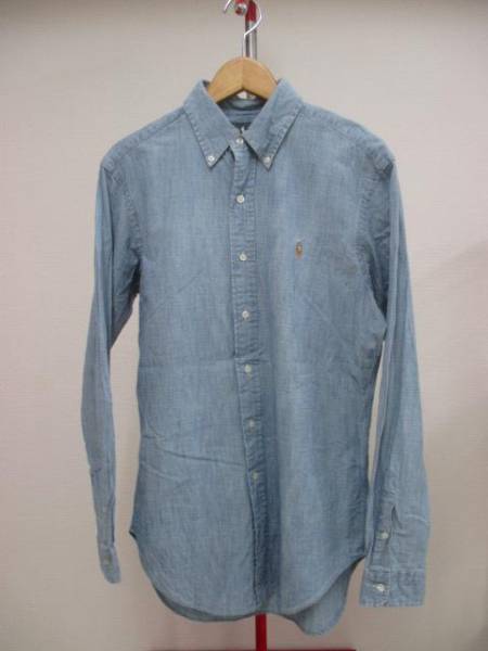 ラルフローレン　シャンブレーシャツメンズシャツデニムシャツS