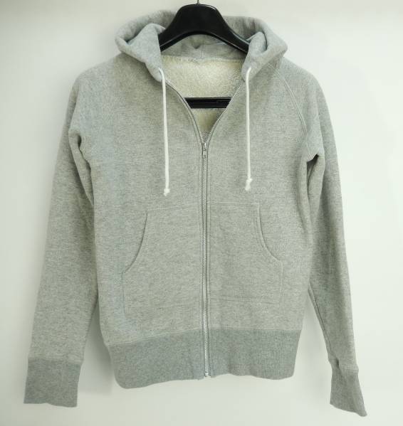 無印良品 フルジップスウェットパーカーLグレー/レディース/muji