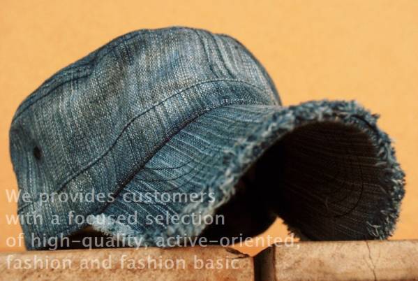 clarabel17■Vintage Denim Crash ワークキャップ■Denim28 M8