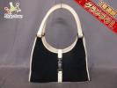 グッチ ショルダーバッグ ジャッキー 0021067 黒×アイボリー