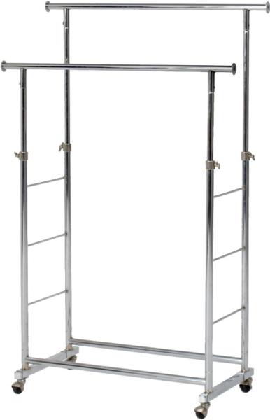 【送料無料】伸縮パイプハンガー幅88*二段ダブル*フリマ室内干